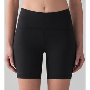 Lululemon W7ADPS Black High-rise Train Times Mini Short *6", size 10